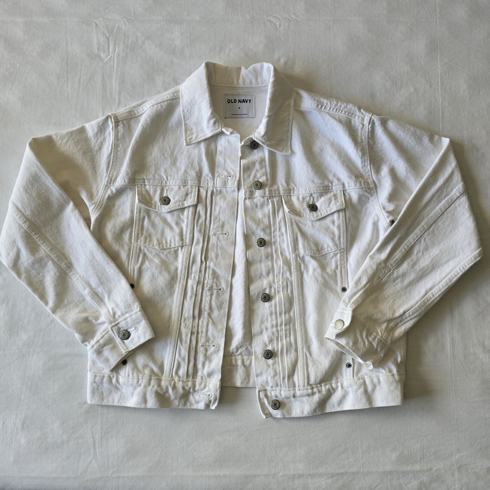 Old Navy White Jean Jacket